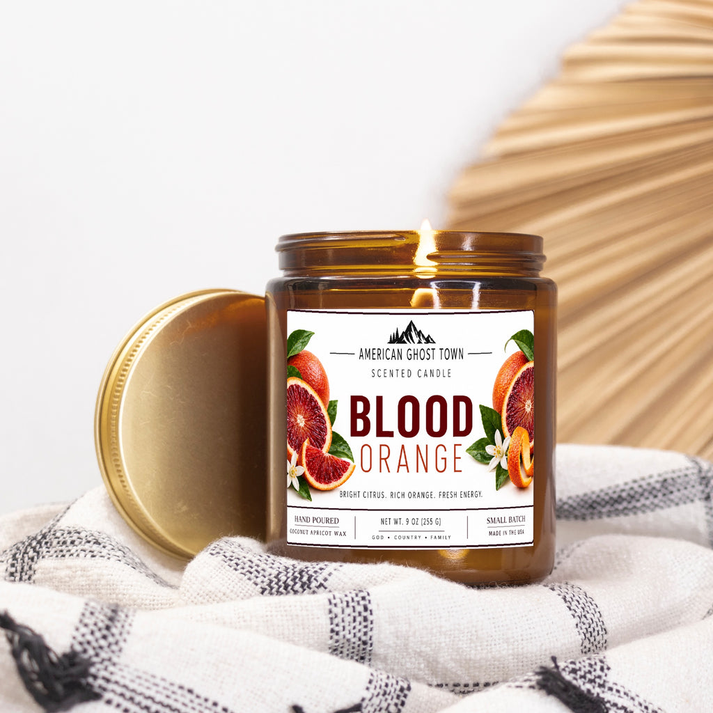 Candle Amber Jar 9oz