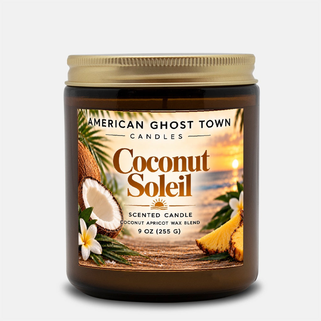 Candle Amber Jar 9oz
