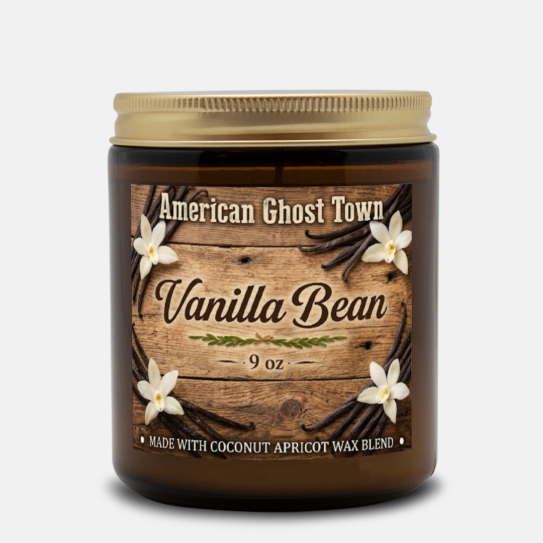 Candle Amber Jar 9oz