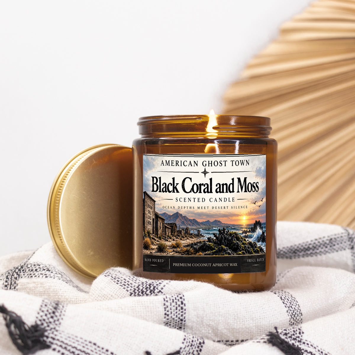 Candle Amber Jar 9oz