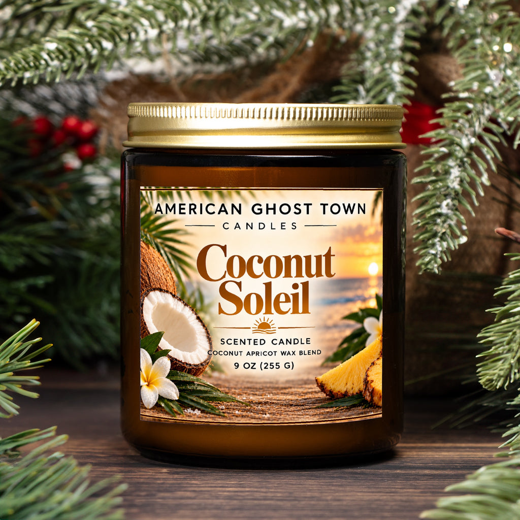 Candle Amber Jar 9oz