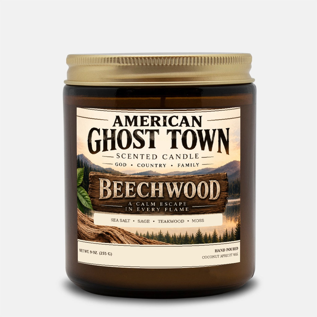 Candle Amber Jar 9oz