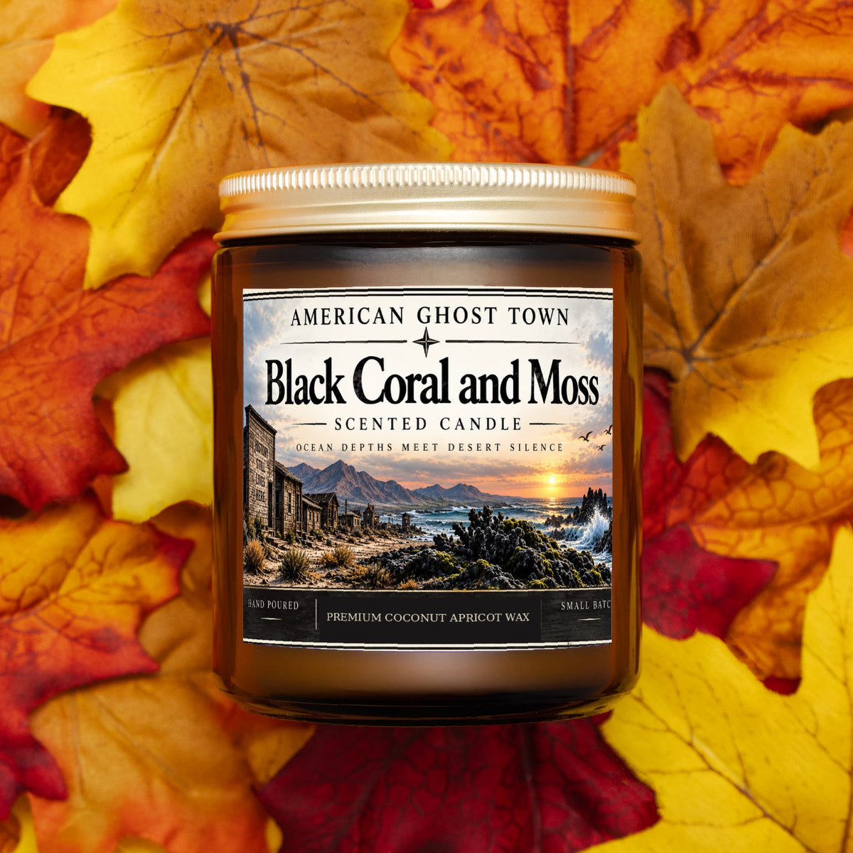 Candle Amber Jar 9oz