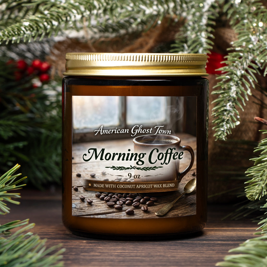 Candle Amber Jar 9oz