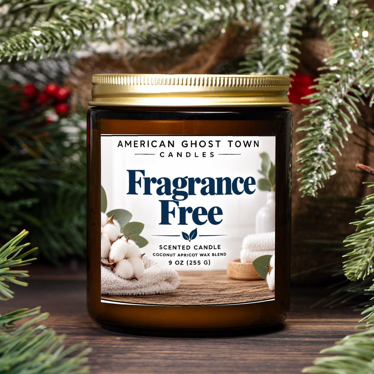 Candle Amber Jar 9oz