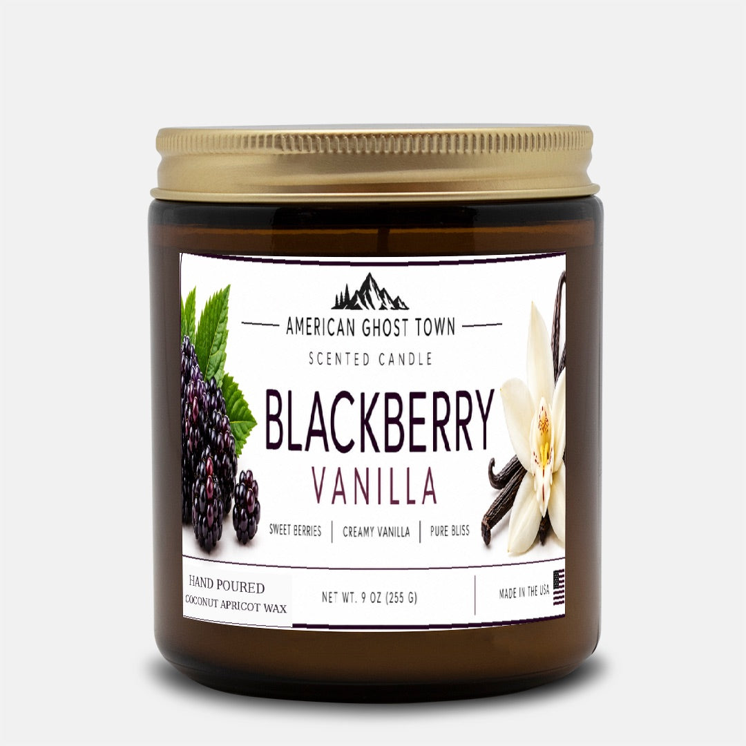 Candle Amber Jar 9oz