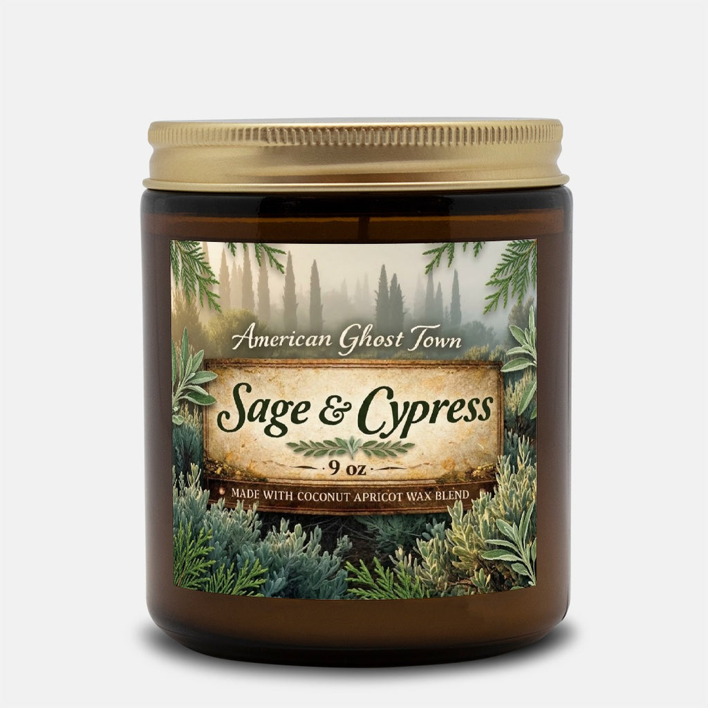Candle Amber Jar 9oz