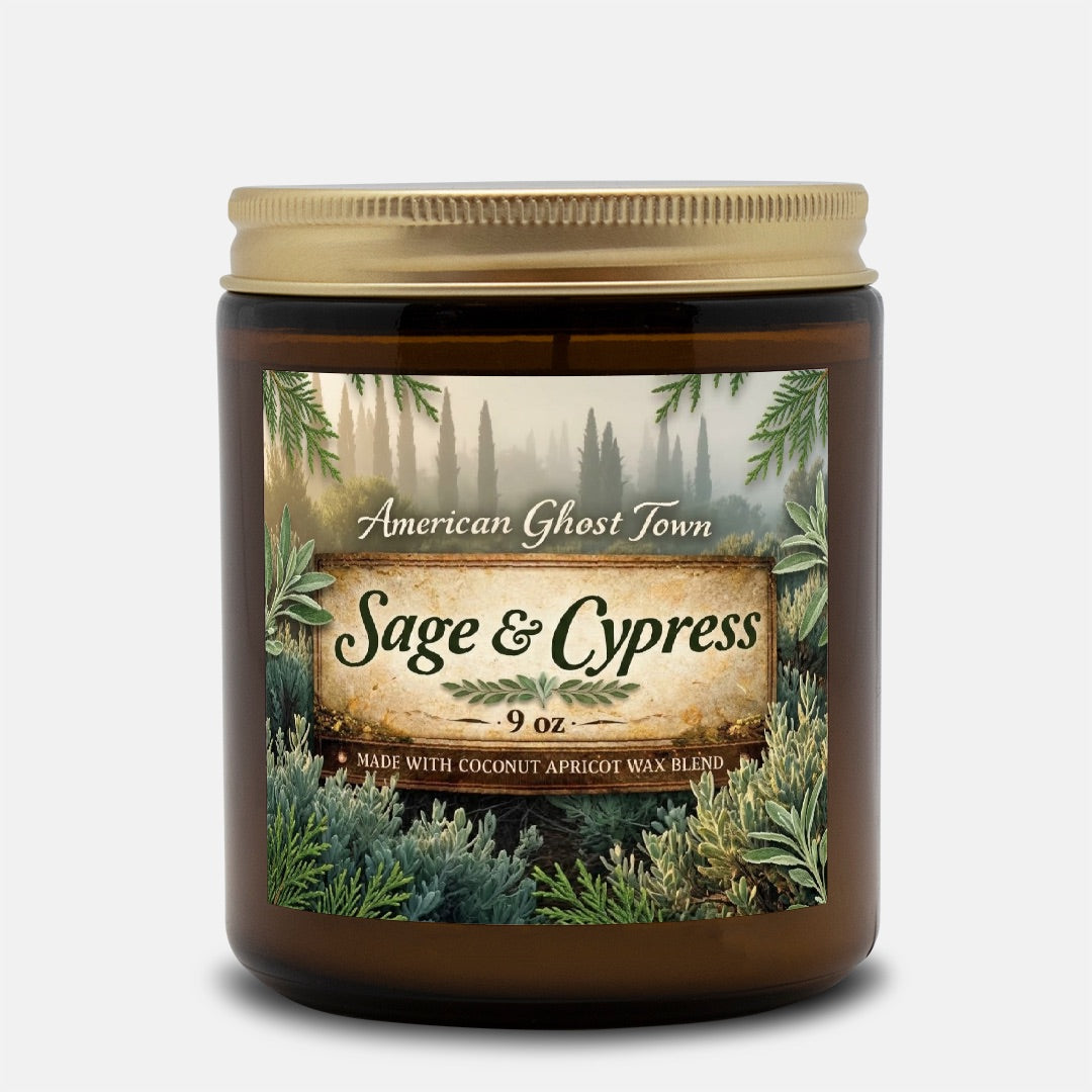 Candle Amber Jar 9oz