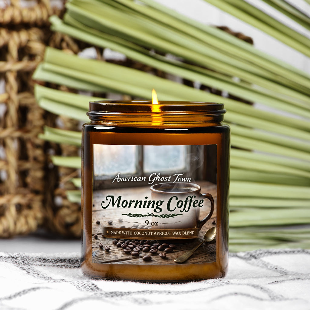 Candle Amber Jar 9oz