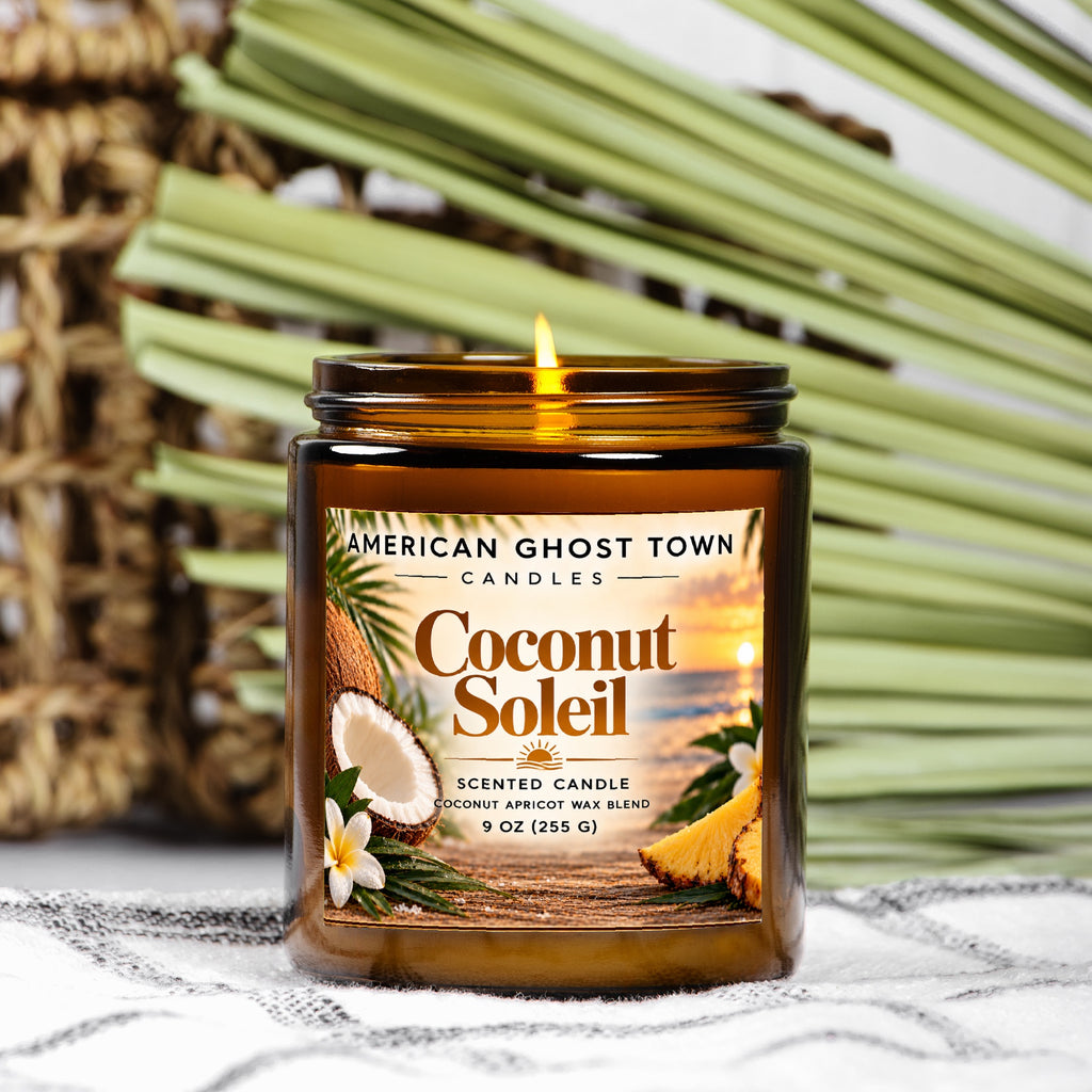 Candle Amber Jar 9oz