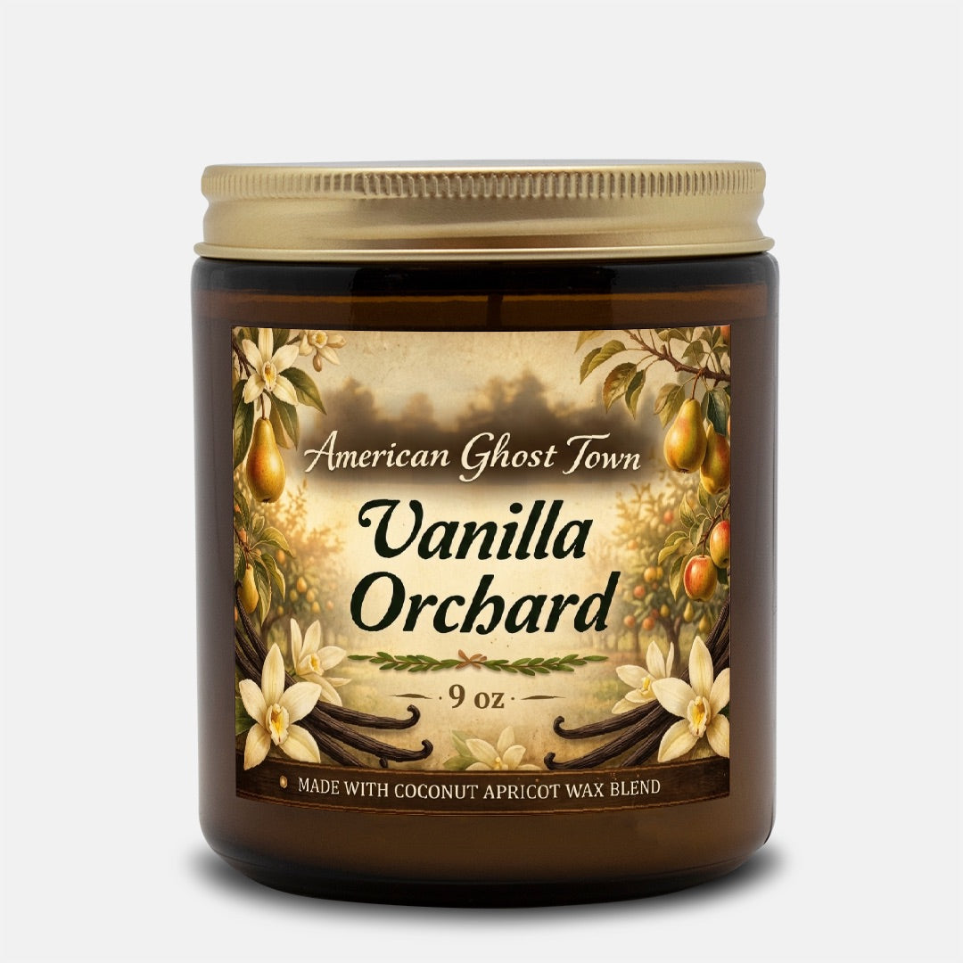 Candle Amber Jar 9oz