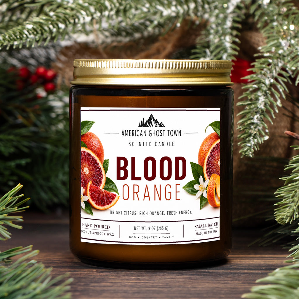 Candle Amber Jar 9oz