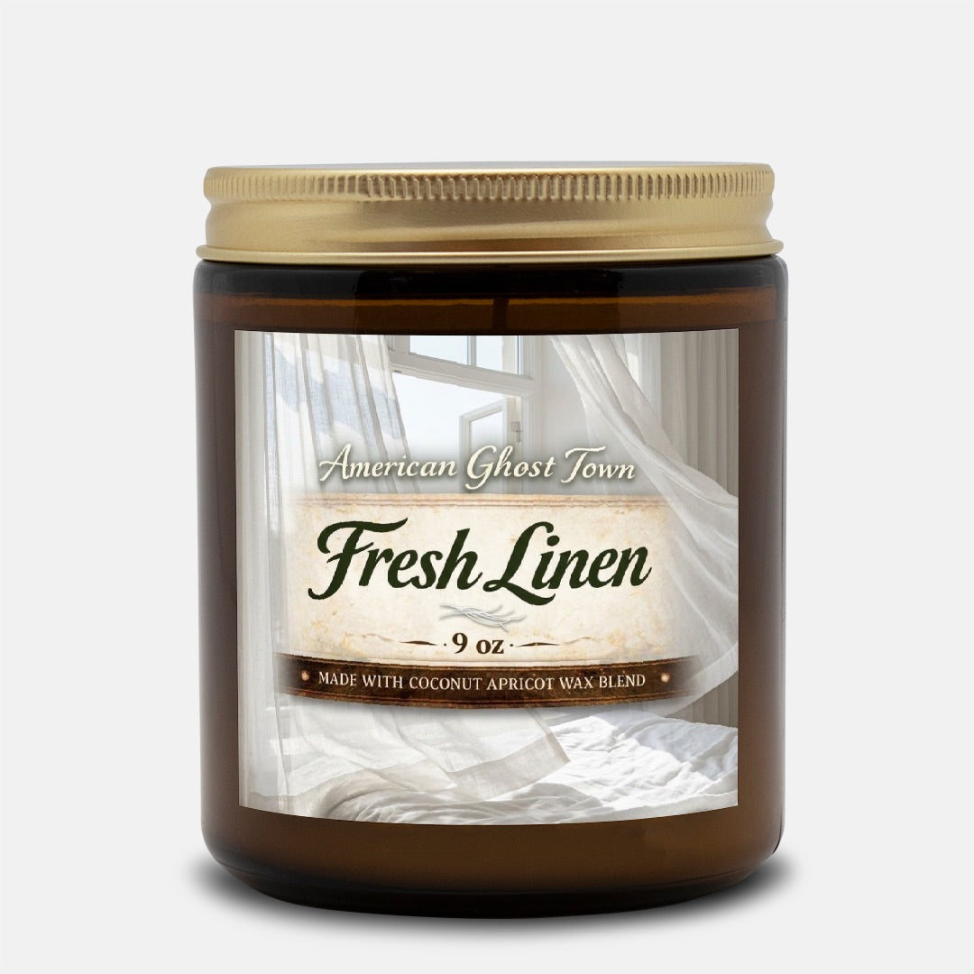 Candle Amber Jar 9oz