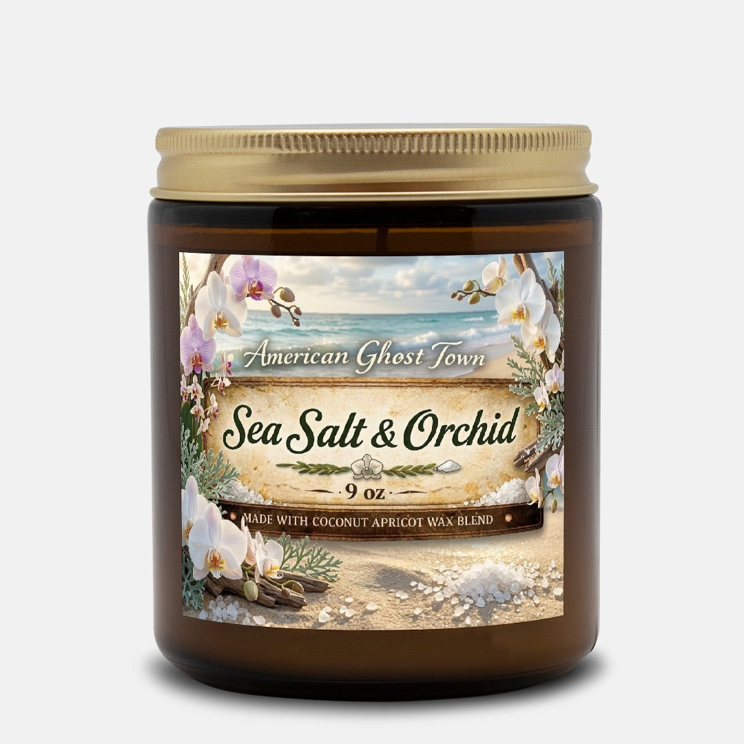 Candle Amber Jar 9oz