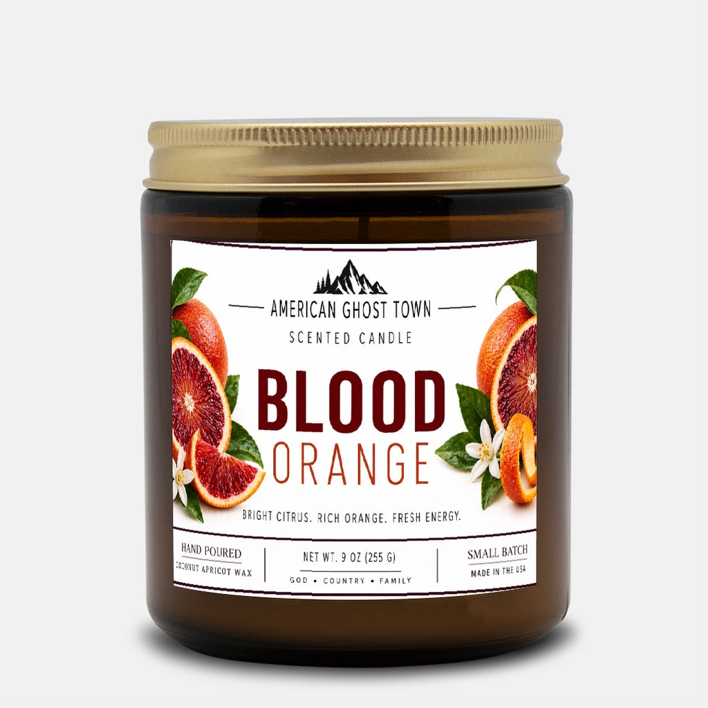 Candle Amber Jar 9oz