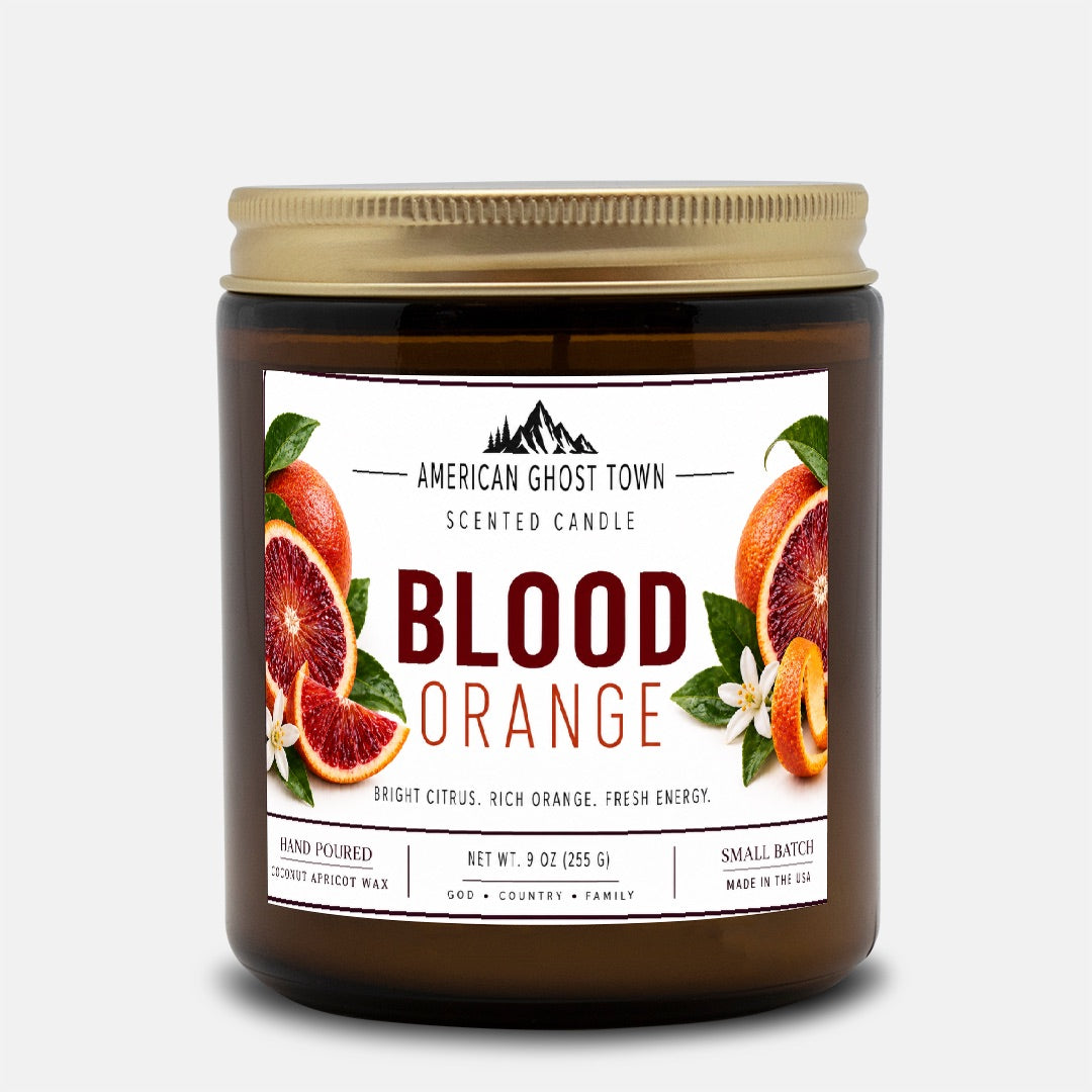Candle Amber Jar 9oz