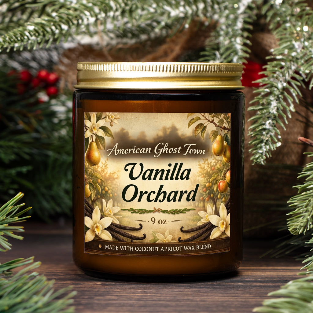 Candle Amber Jar 9oz