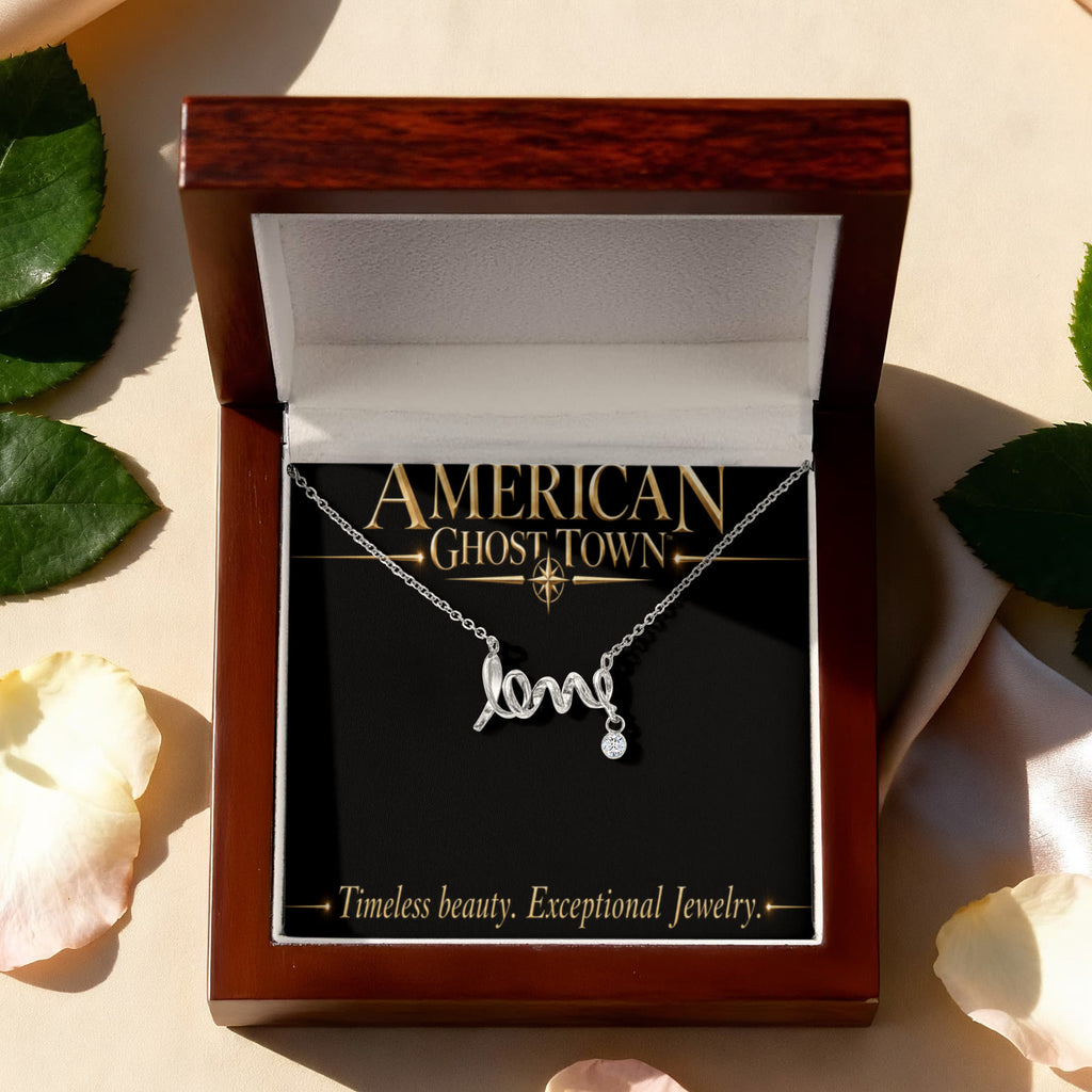 Scripted Love Necklace