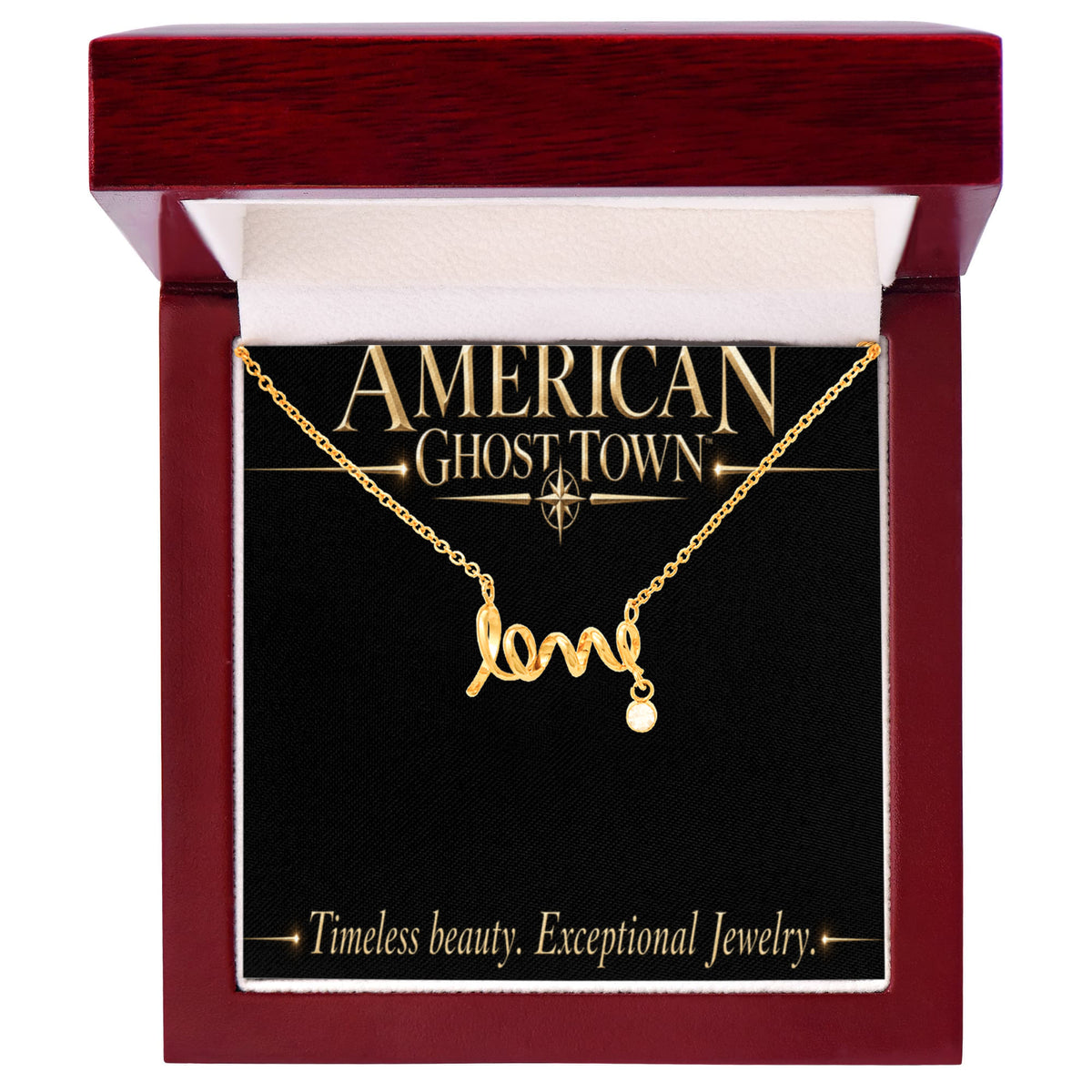 Scripted Love Necklace