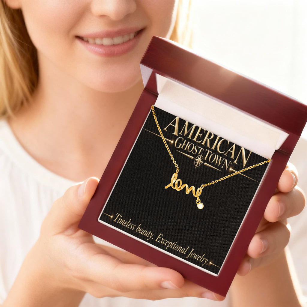Scripted Love Necklace