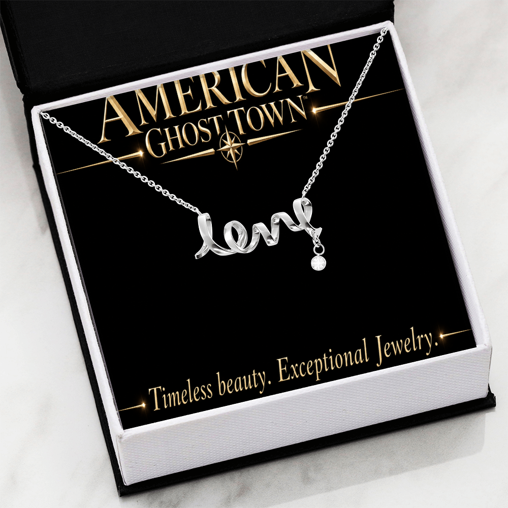 Scripted Love Necklace