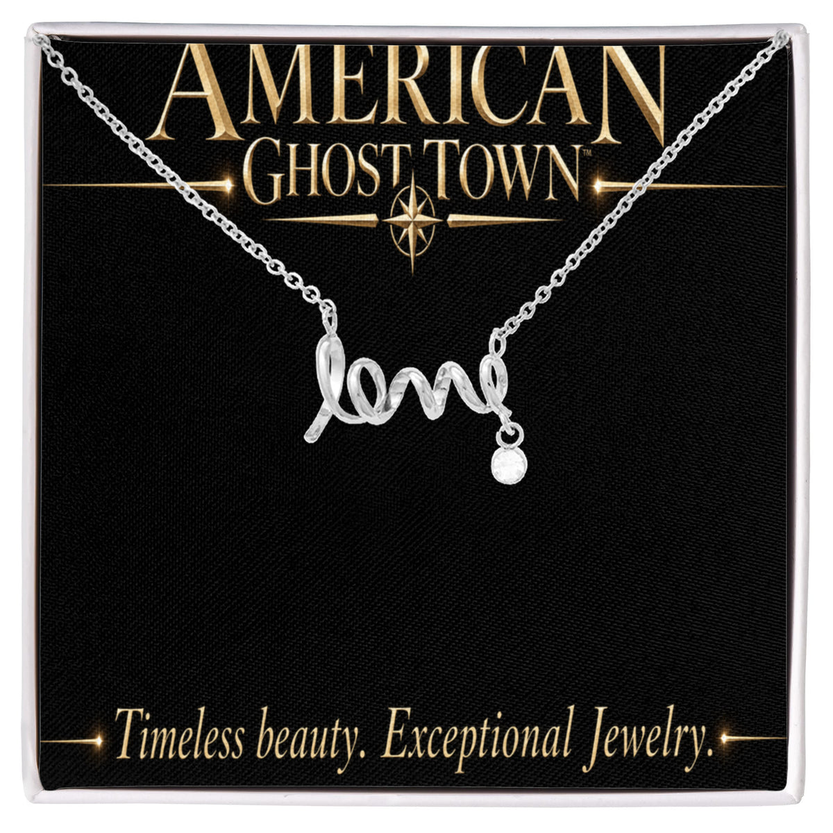 Scripted Love Necklace