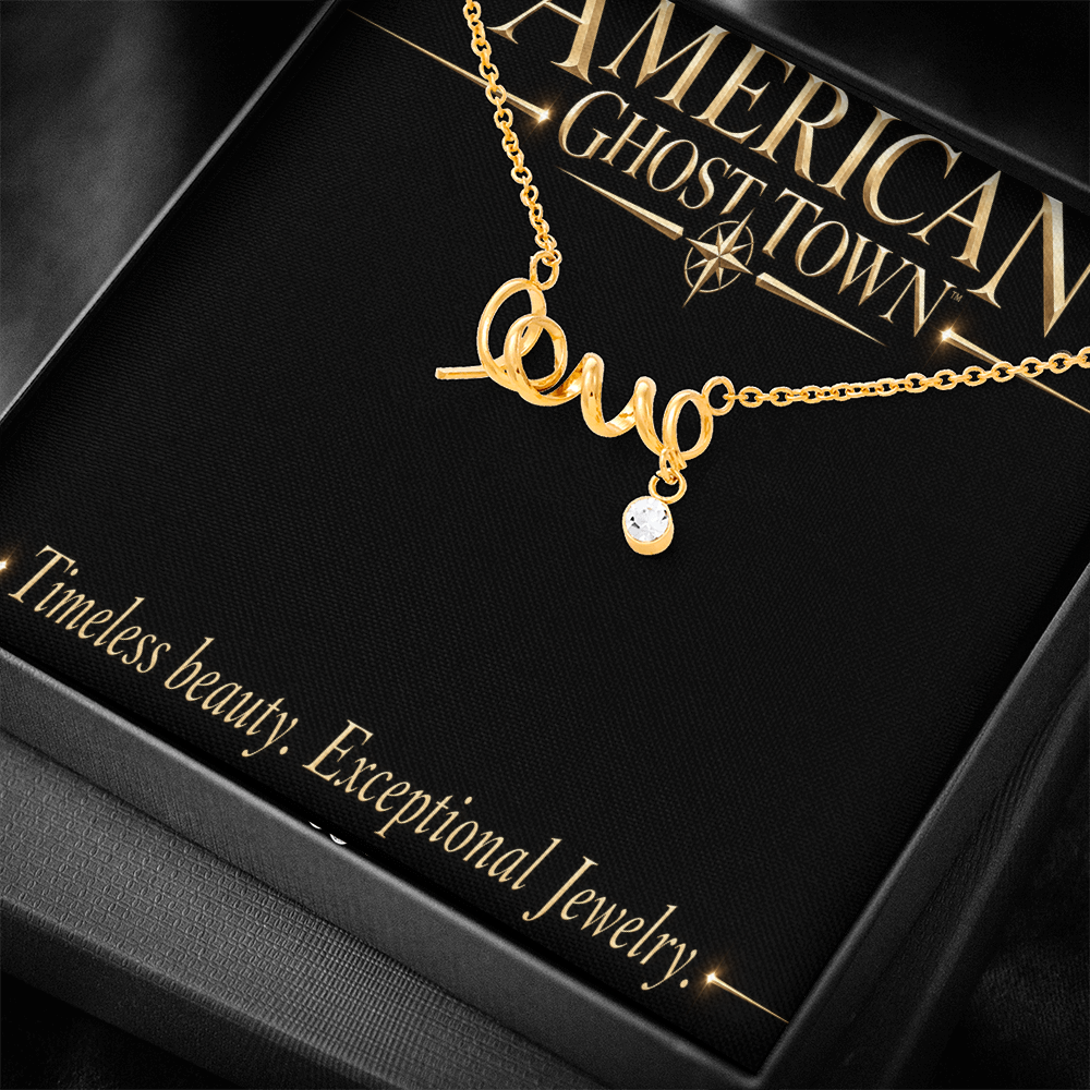 Scripted Love Necklace