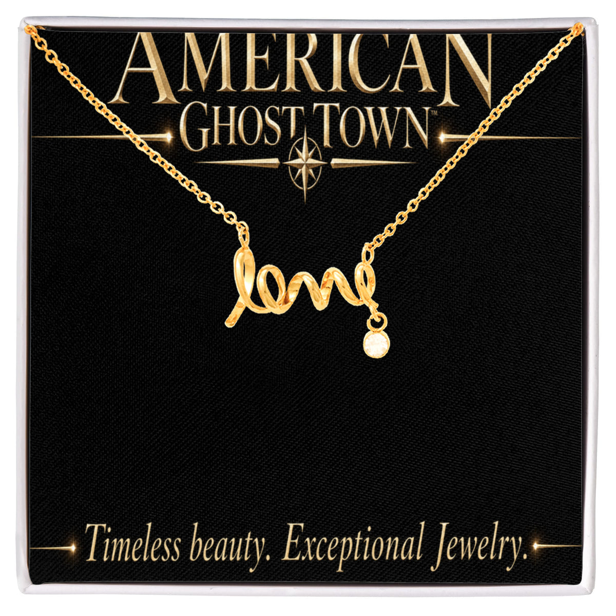 Scripted Love Necklace