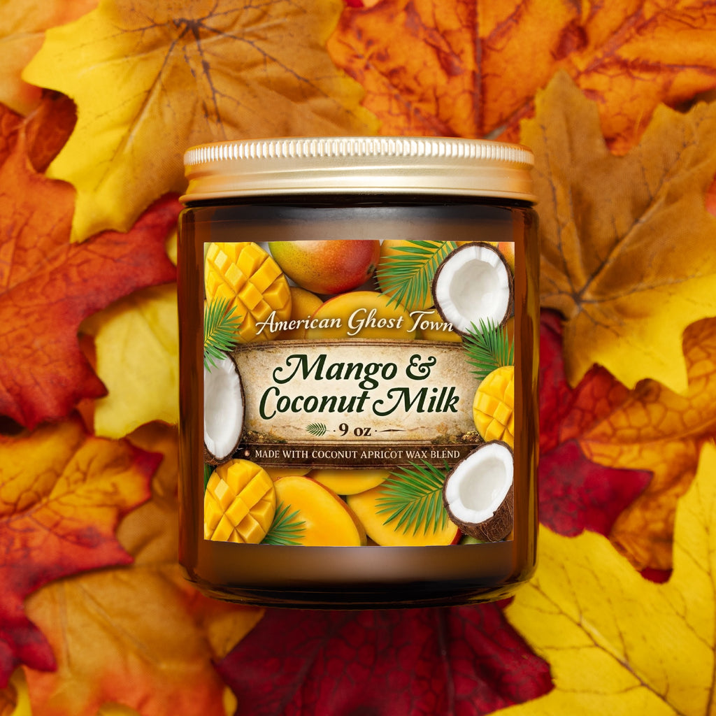 Candle Amber Jar 9oz