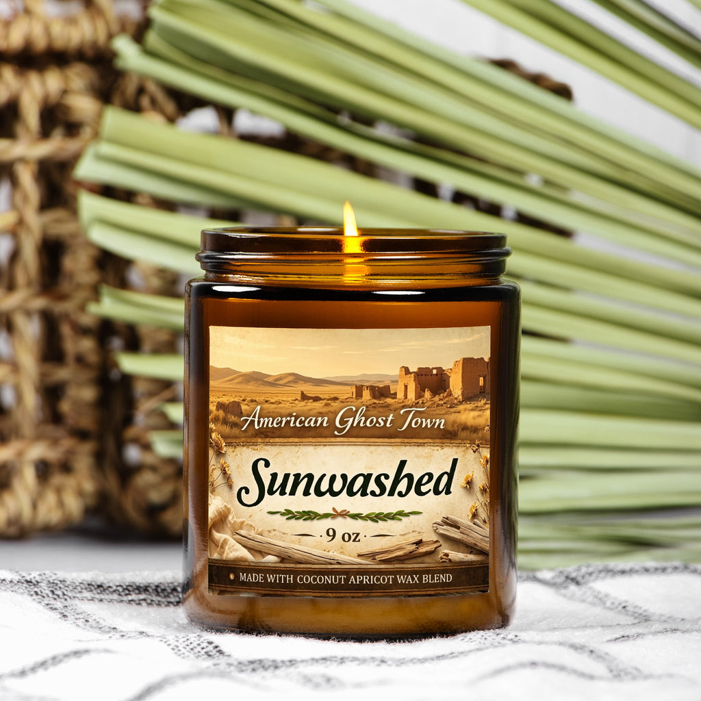 Candle Amber Jar 9oz