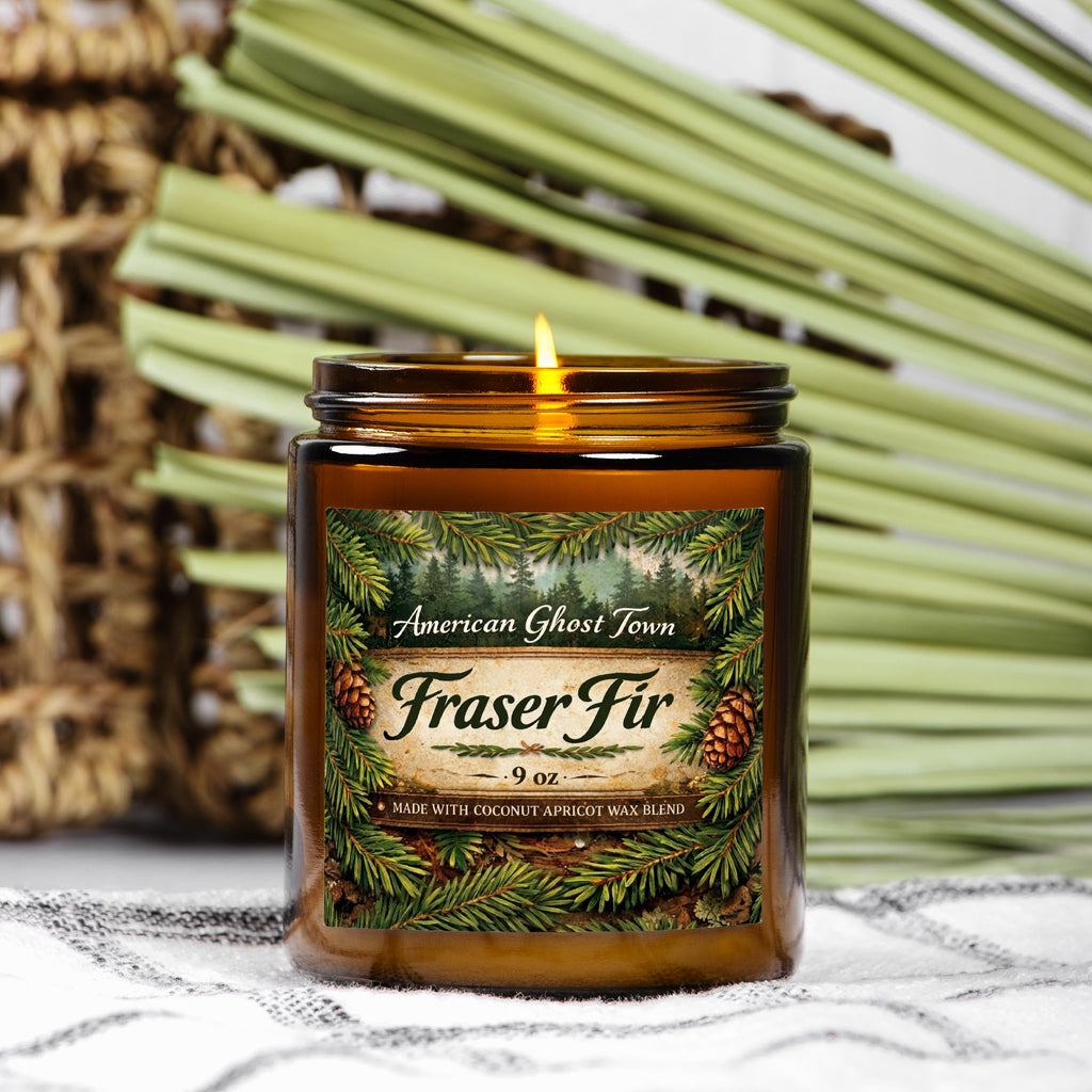 Candle Amber Jar 9oz