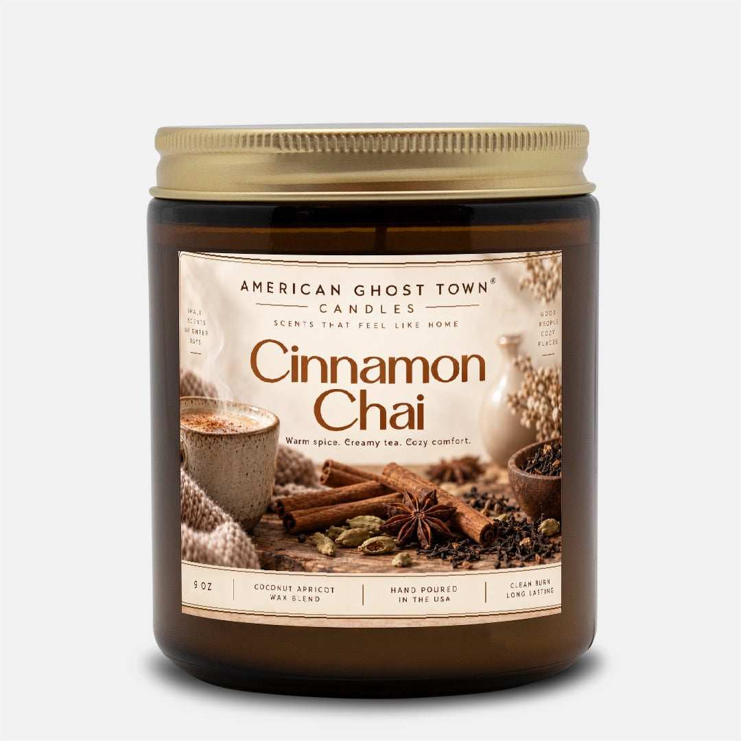 Candle Amber Jar 9oz