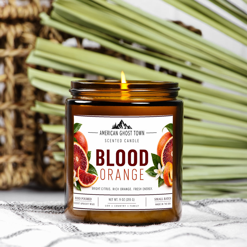 Candle Amber Jar 9oz